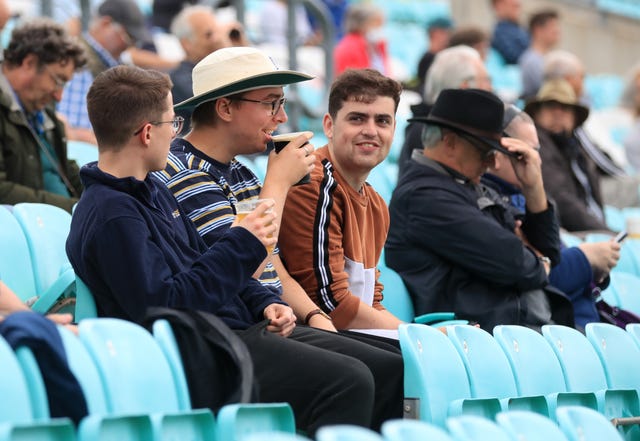 Fans had returned to the Oval