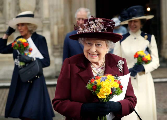 The Queen at last month's Commonwealth Service at Westminster Abbey (Kirsty Wigglesworth/PA)