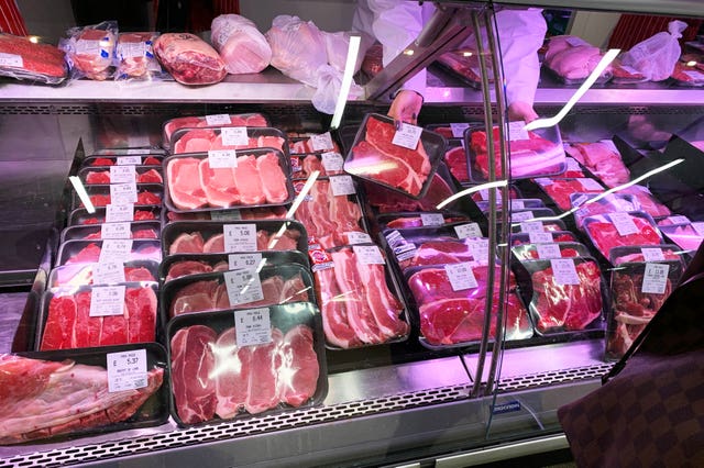 A meat counter