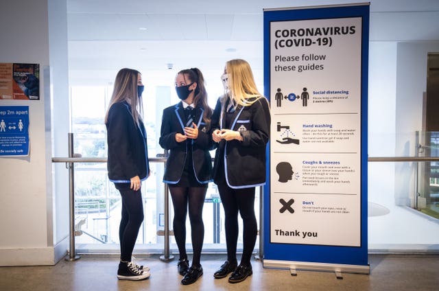 Face coverings in secondary schools