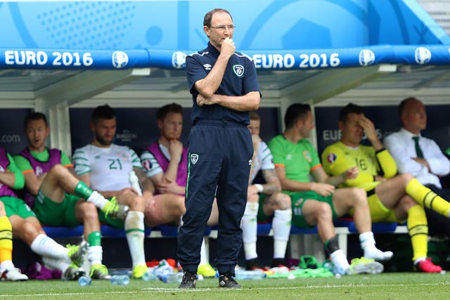 Republic of Ireland manager Martin O’Neill during the round of 16 match against France at Euro 2016