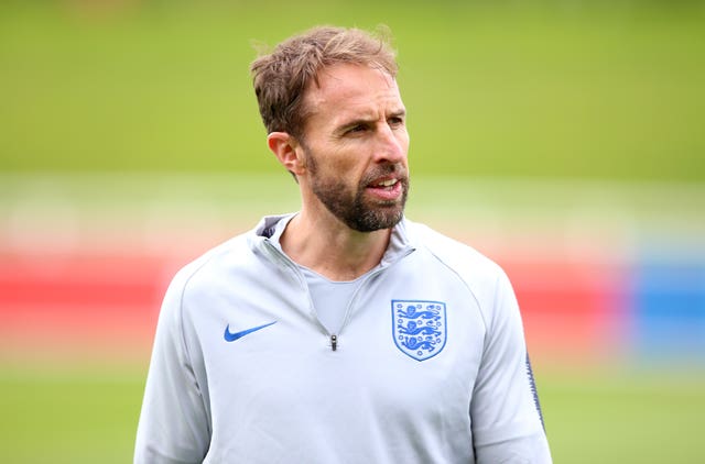 England manager Gareth Southgate watched Ross Barkley's display at Anfield (Nigel French/PA).