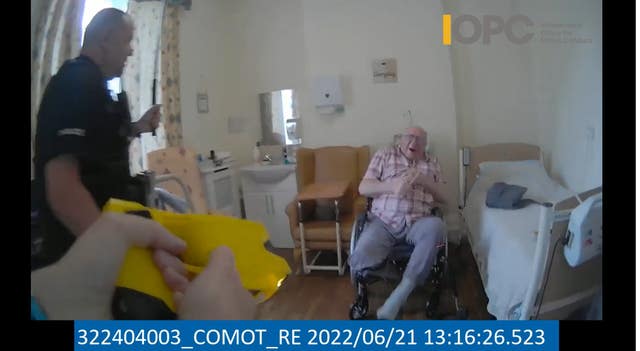 Screengrab from body worn video of the incident