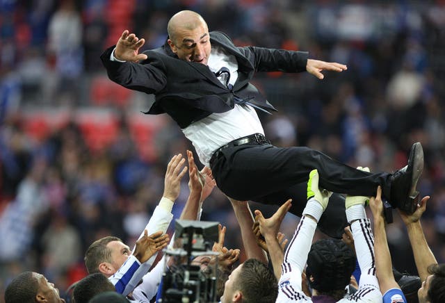Roberto Di Matteo won the Champions League and FA Cup while in charge of the Blues
