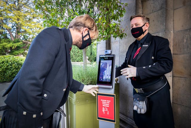 coronavirus measures at hotel