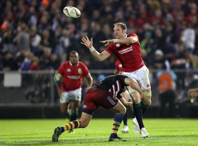Alun Wyn Jones in action for the Lions