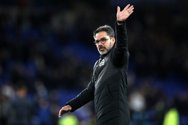 David Wagner waves to fans after January's draw with Cardiff