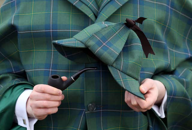 The Sherlock Holmes tartan (Andrew Milligan/PA)