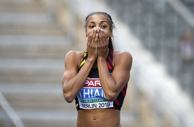 Nafi Thiam took the lead after the javelin event (Martin Rickett/PA)