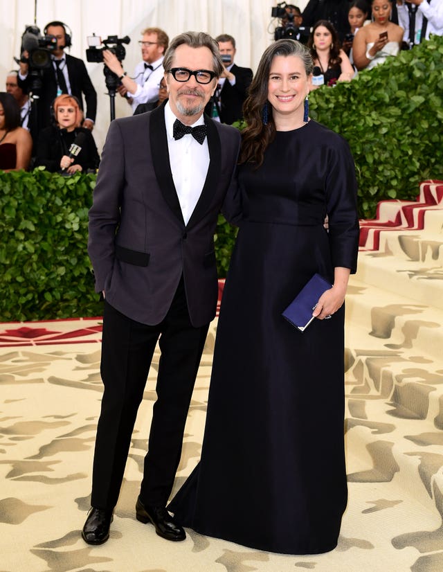 Gary Oldman and Gisele Schmidt (Ian West/PA)