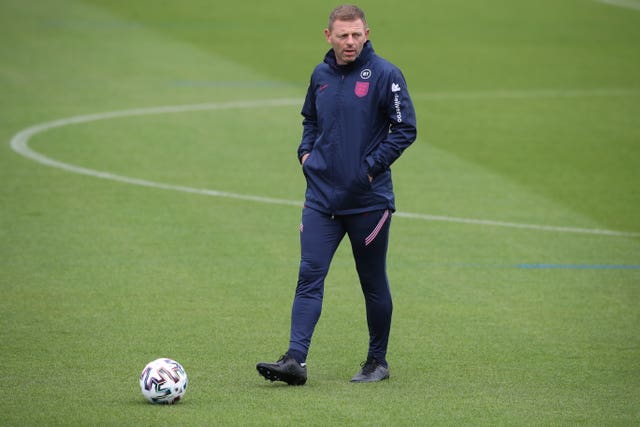 England coach Graeme Jones during a training session