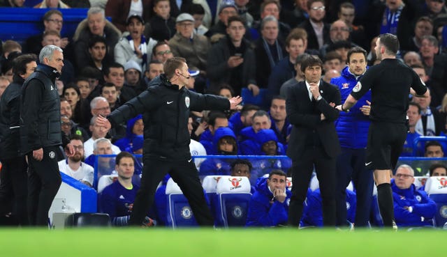 Mourinho and Antonio Conte clashed on the touchline as Chelsea were winners in the FA Cup quarter-final
