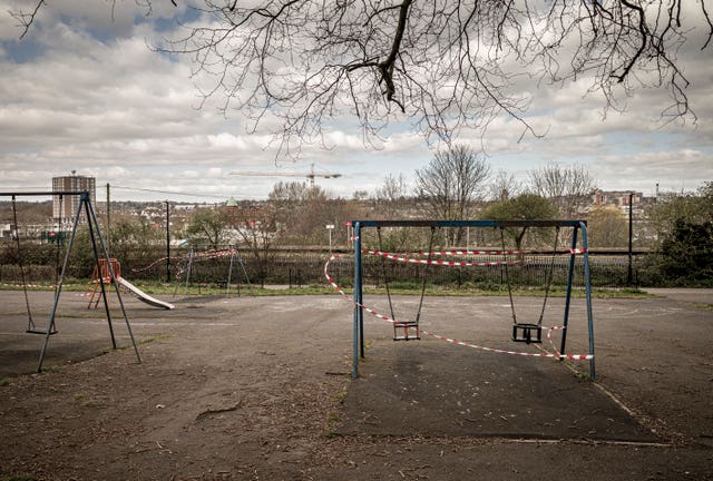 A photo issued by Historic England from its Picturing Lockdown Collection entitled First Day of the Holidays taken by Bill Ward in Victoria Park, Bristol