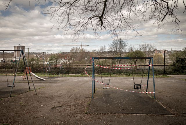 A photo issued by Historic England from its Picturing Lockdown Collection entitled First Day of the Holidays taken by Bill Ward in Victoria Park, Bristol 