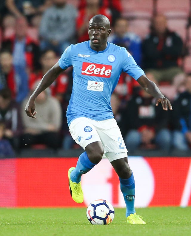 Napoli's Kalidou Koulibaly was strongly linked with City