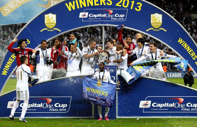 Swansea qualified for the Europa League under Laudrup after winning the 2013 League Cup
