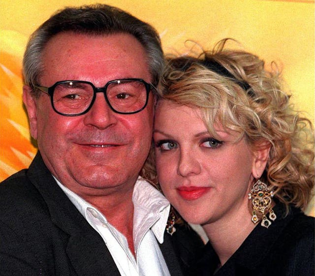 Milos Forman and The People Vs Larry Flynt star Courtney Love (Nestor Bachmann/PA)