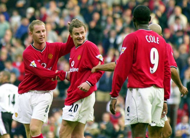 Man U v Ipswich celebrations