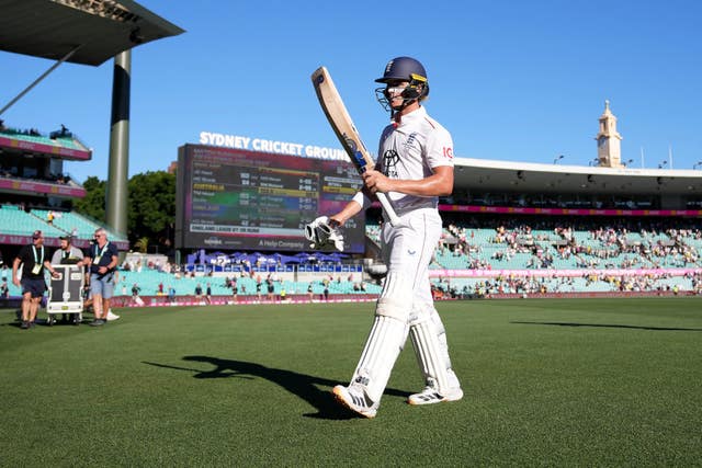 Jacob Bethell walks off the pitch in Sydney