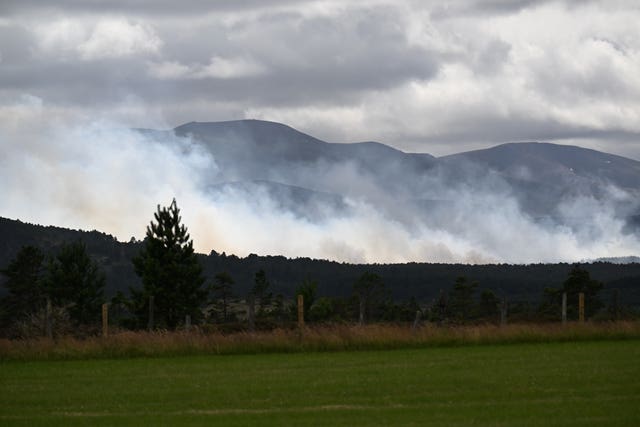 Wildfire in the Cairngorms