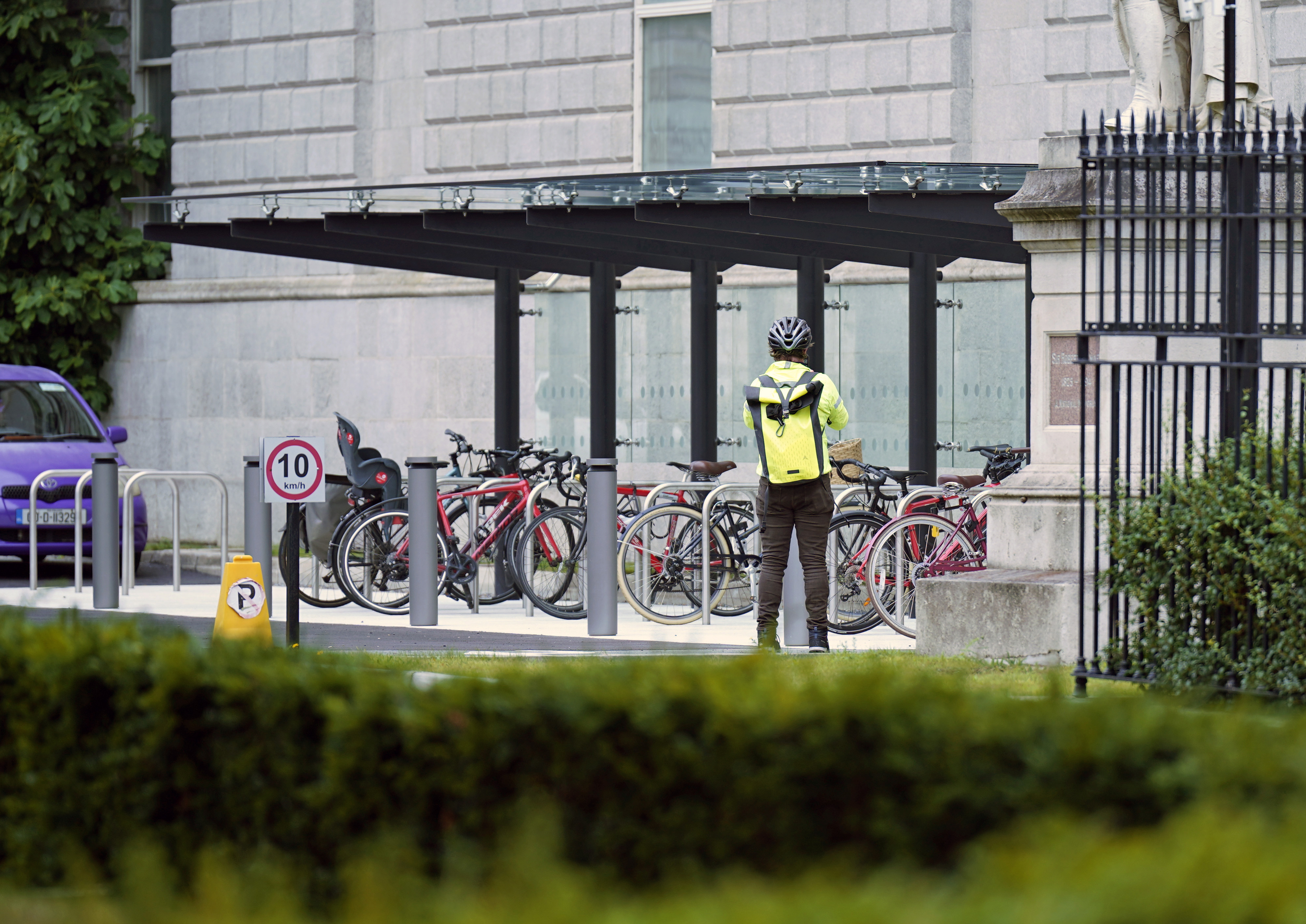 Leinster House bike shelter