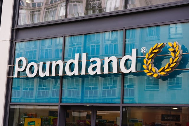 The store front of a Poundland in Sheffield