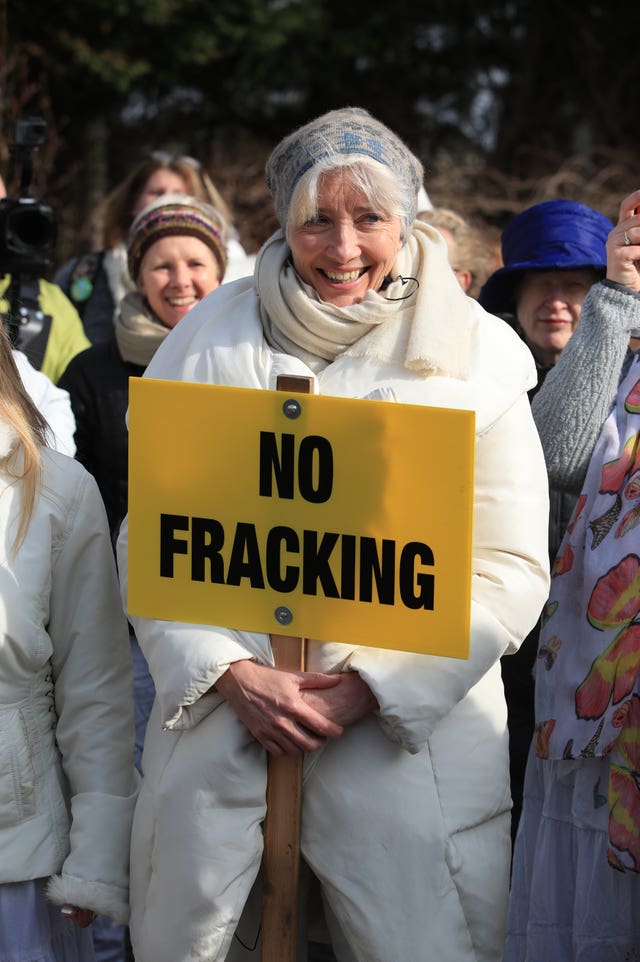 Anti-fracking protest