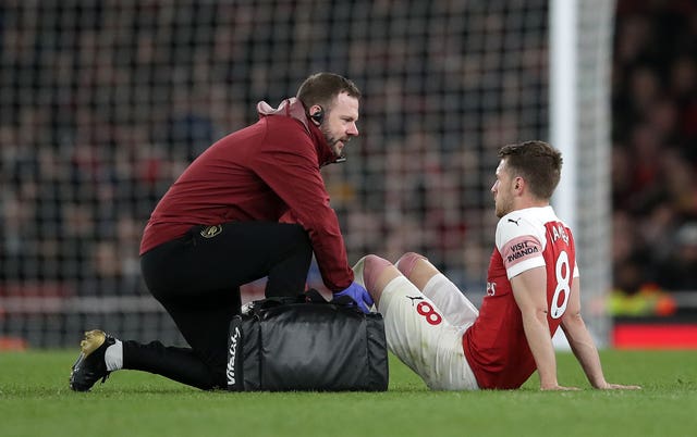 Aaron Ramsey's injury is not thought to be serious