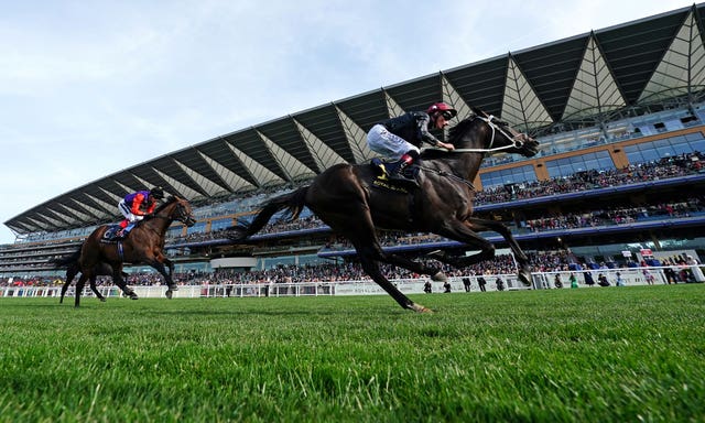 Reach For The Moon was expected to win for the Queen, but it was second again in the Hampton Court Stakes behind Claymore