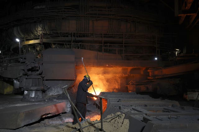 British Steel worker