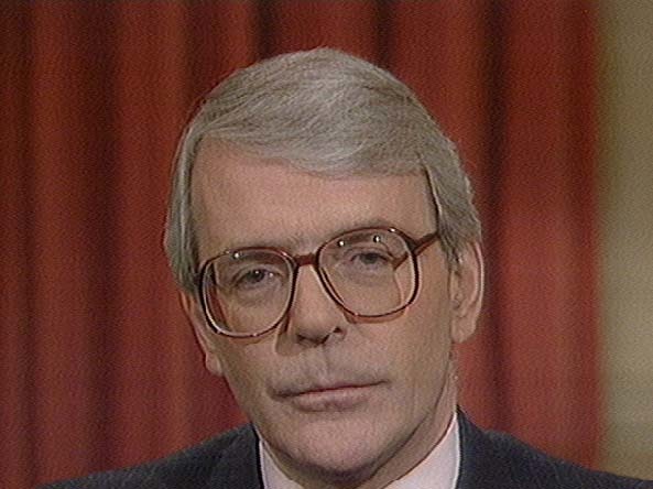PM Major TV bombing broadcast