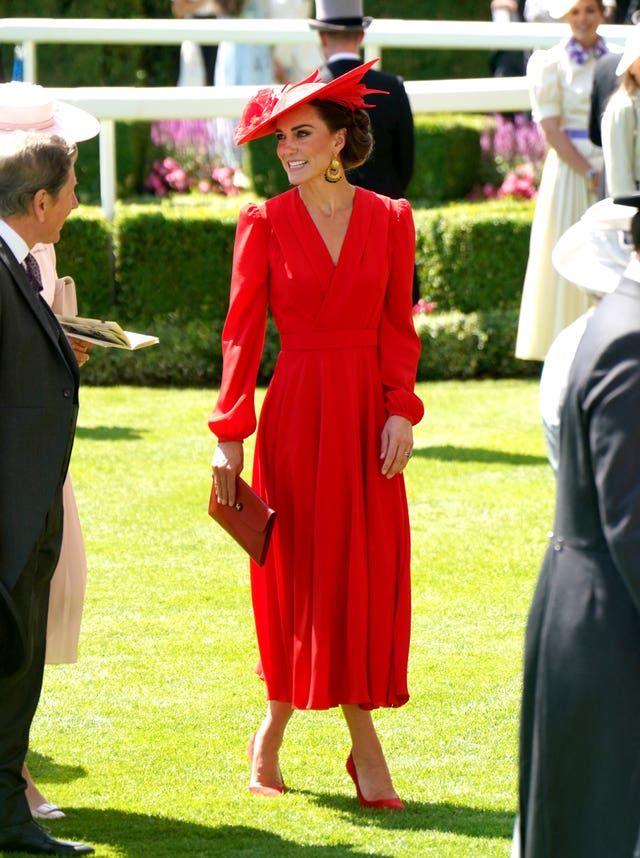 The Princess of Wales during day four of Royal Ascot at Ascot Racecourse, Berkshire