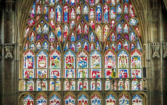 The project restores the largest expanse of medieval stained glass in the country (Danny Lawson/PA)