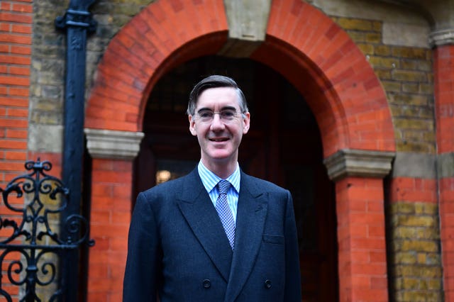 European Research Group chairman Jacob Rees-Mogg (Victoria Jones/PA)