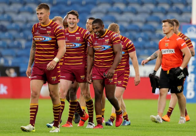 Jermaine McGillvary, centre right, is set to end his career with Huddersfield