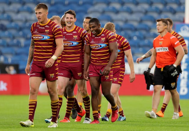 Jermaine McGillvary, centre right, is set to end his career with Huddersfield