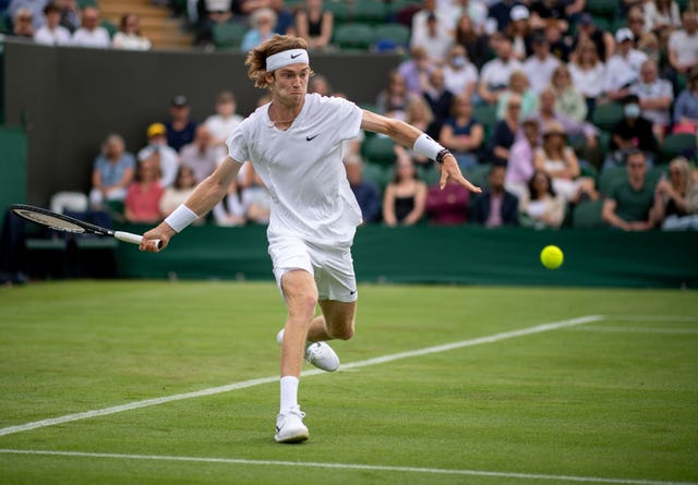 Andrey Rublev made it through to the second round