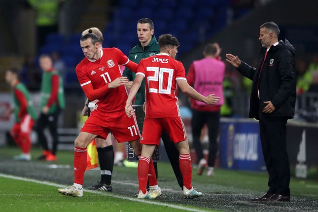 Gareth Bale replaced Daniel James