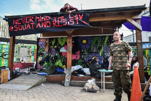 ‘The Bearpit’ squatters camp