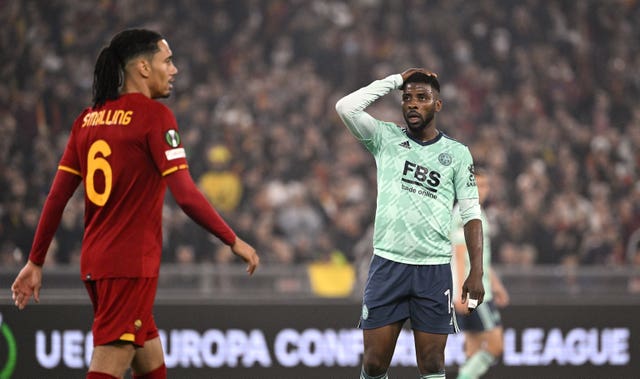 Kelechi Iheanacho, right, was brought on for the second half