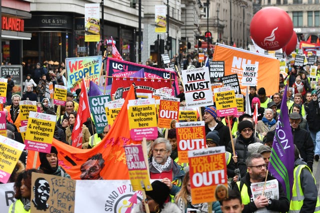 London protest