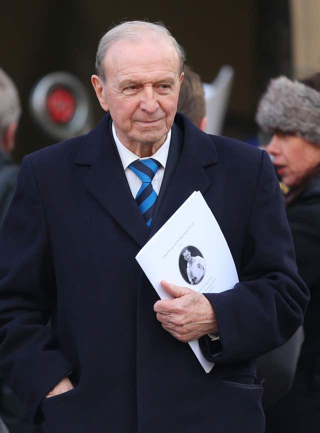 Jimmy Armfield's two loves were his family and football (PA). 
