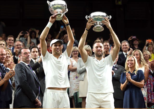 Mike Bryan, left, and Jack Sock are looking to follow up their Wimbledon title with another trophy at the US Open