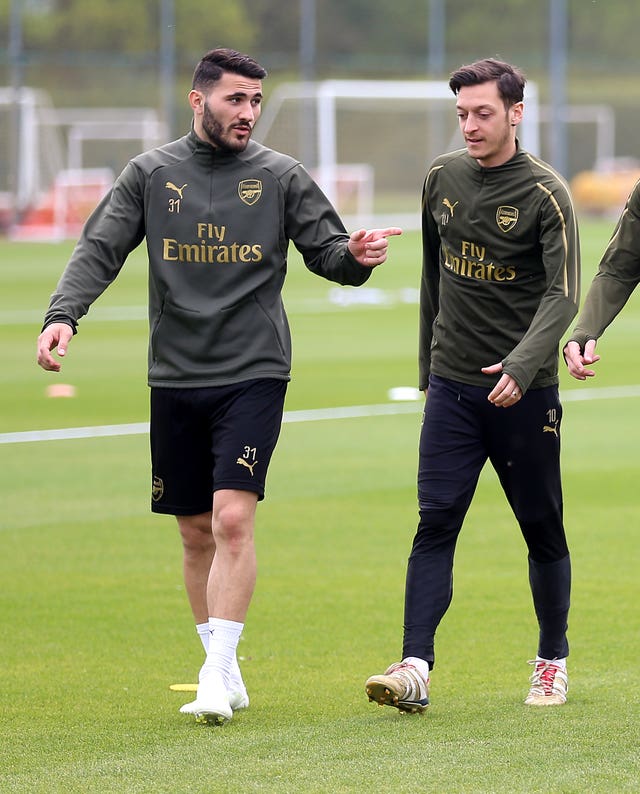 Sead Kolasinac (left) and Mesut Ozil were left out