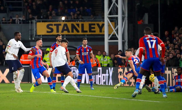 Roberto Firmino hit Liverpool's late winner at Crystal Palace