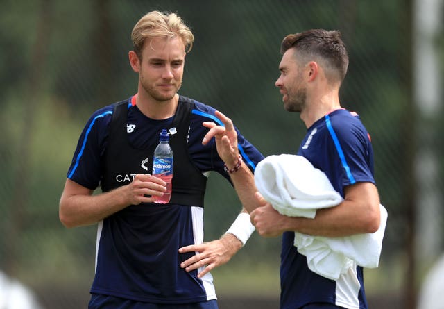 Stuart Broad (left) and James Anderson love Edgbaston