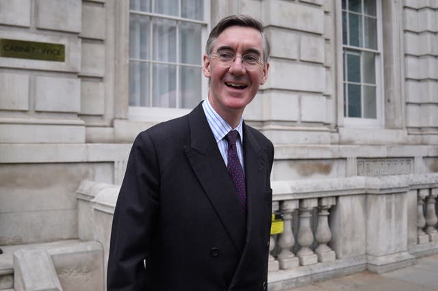 Jacob Rees-Mogg leaves the Cabinet Office