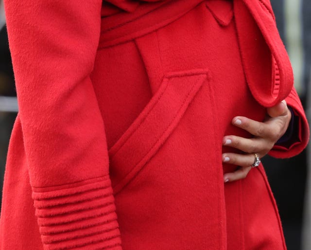 Meghan's bump has fascinated royal fans. Danny Lawson/PA Wire