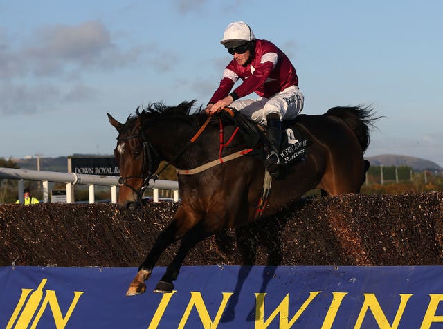 Sub Lieutenant, pictured in winning form at Down Royal, represents Henry de Bromhead in the Coral Punchestown Gold Cup