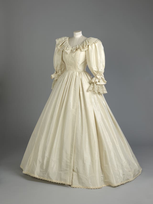 Diana, Princess of Wales's famous wedding dress which is set to go on show at Kensington Palace for the first time in 25 years